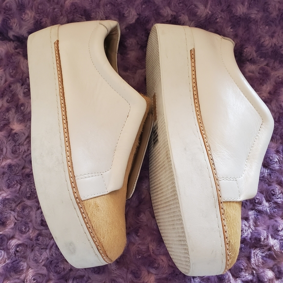 Free People x M4D3 slip ons white calf hair size 9.5M EUC special occasion - Picture 4 of 13